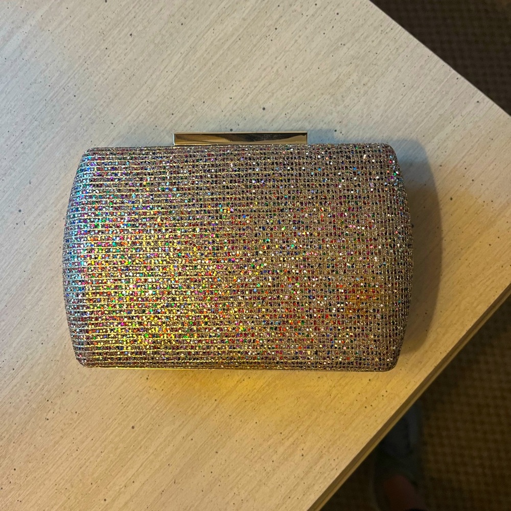 Nordstrom Brand evening bag, multi color sparkle. Hardly worn!